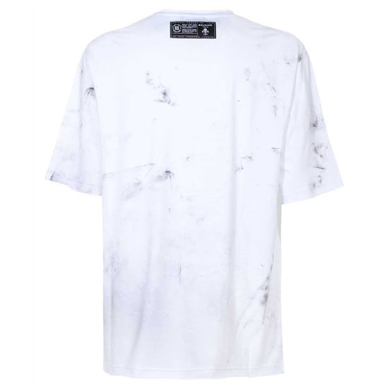 Balmain Sketch Drawing Logo White T-shirt - Image 2