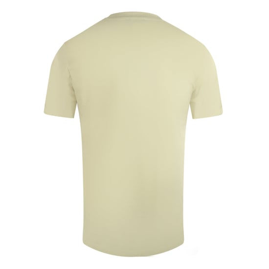 Cavalli Class Cracked Sprayed Logo Beige Sand T-shirt - Image 2