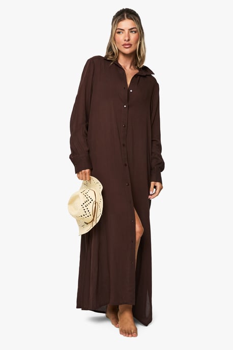 Cheesecloth Maxi Beach Shirt - Image 3