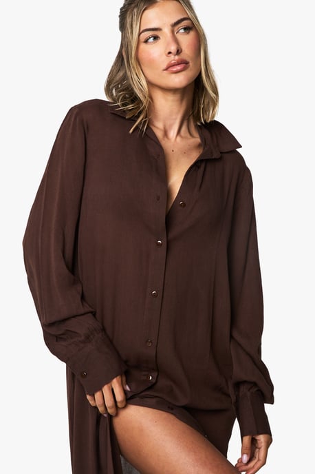 Cheesecloth Maxi Beach Shirt - Image 4