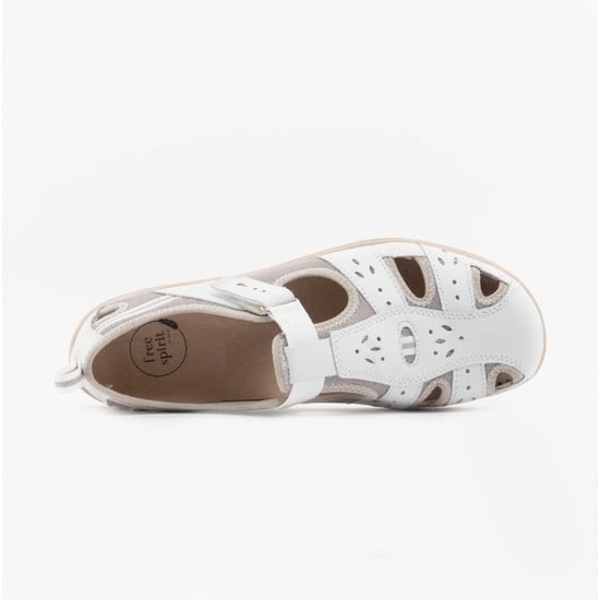 Free Spirit Cleveland Womens Sporty Shoes White - Image 5