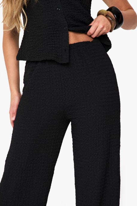Textured Wide Leg Trouser - Image 4