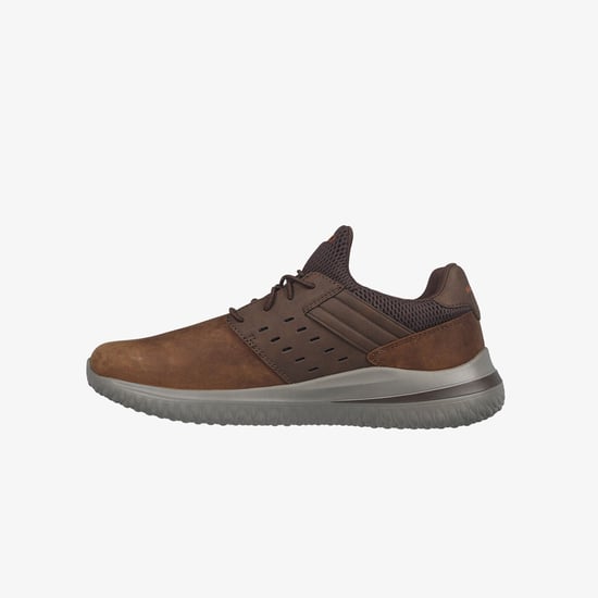 Skechers 210308/cdb Delson Mens Trainers Dark Brown - Image 3