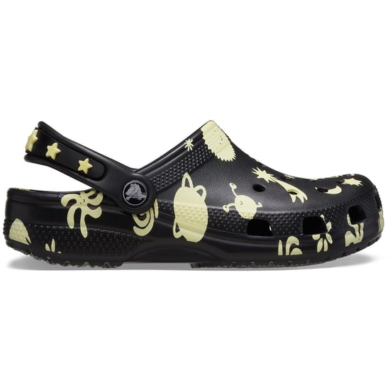 Crocs Classic Graphic Thermoplastic Black Loafers - Image 6