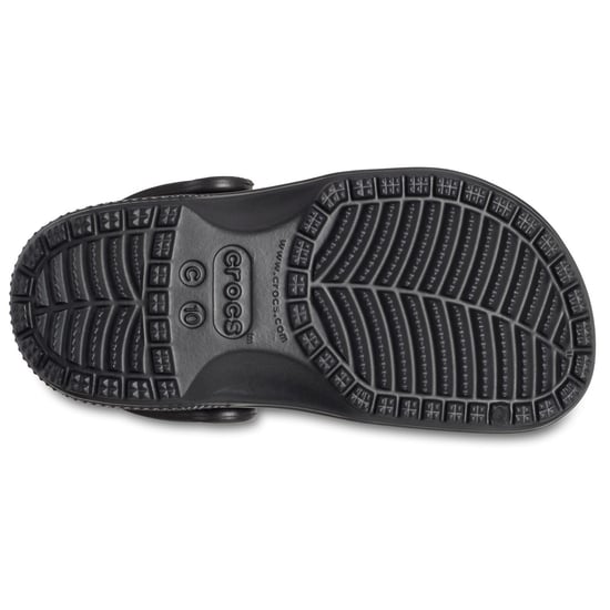 Crocs Toddler Classic Croslite Rubber Black Loafers - Image 4