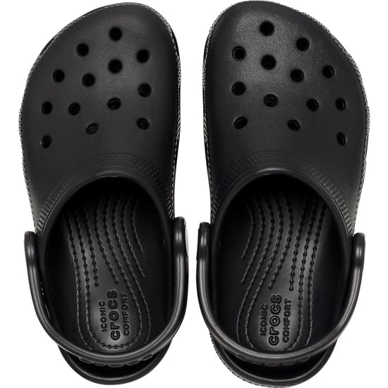Crocs Toddler Classic Croslite Rubber Black Loafers - Image 5