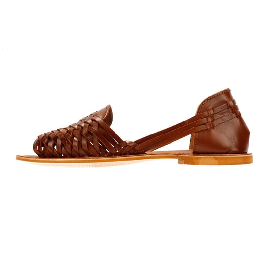 Tower Footwear Hurache Leren Dames Bruine Sandalen - Image 6