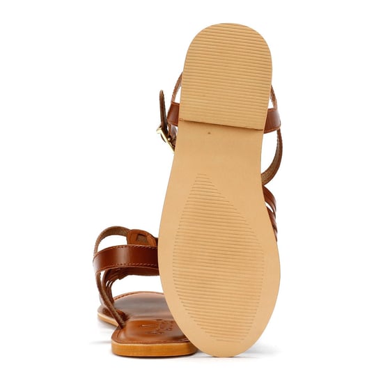 Tower Footwear Hurache Leren Dames Bruine Sandalen - Image 4