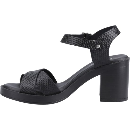 Hush Puppies Georgia Leather Women's Black/Snake Sandals - Image 4