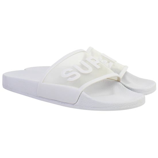Superga Clear Identity Womens Light Grey Sliders - Image 2