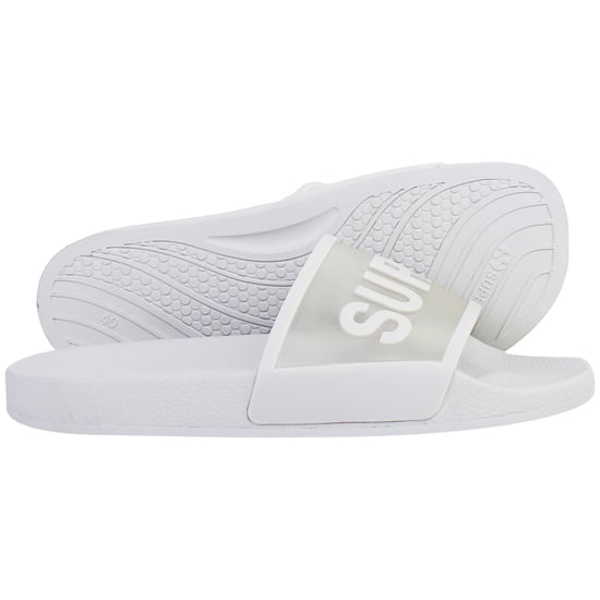 Superga Clear Identity Womens Light Grey Sliders - Image 4