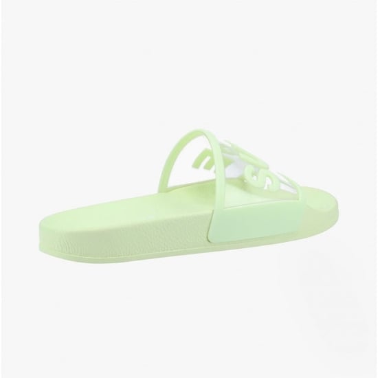 Superga 1908 Clear Identity Womens Slides Green Primrose - Image 4