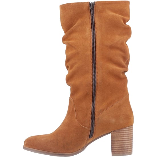 Hush Puppies Cosima Dames Suède Tan Kniehoge Laarzen Met Hak - Image 4