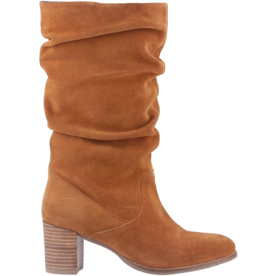 Hush Puppies Cosima Dames Suède Tan Kniehoge Laarzen Met Hak - Image 5