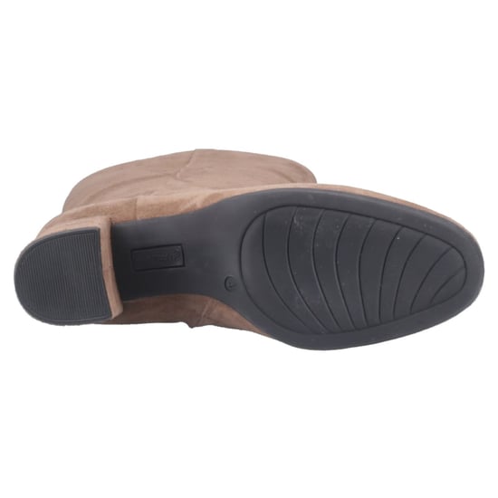 Hush Puppies Oprah Damers Mocka Knähöga Stövlar Med Klack I Moccaskinn - Image 3