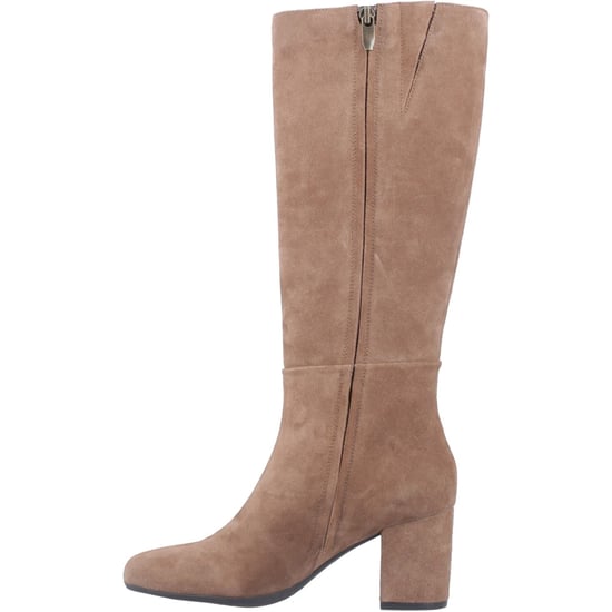 Hush Puppies Oprah Damers Mocka Knähöga Stövlar Med Klack I Moccaskinn - Image 4