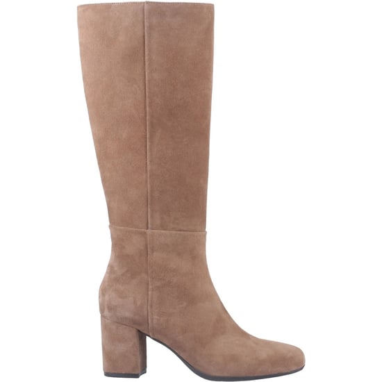 Hush Puppies Oprah Damers Mocka Knähöga Stövlar Med Klack I Moccaskinn - Image 5
