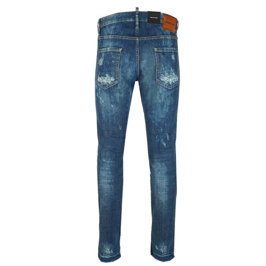 Dsquared2 Cool Guy Jean Blå Fransade Denimbyxor - Image 2