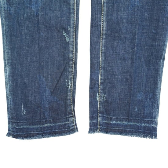 Dsquared2 Cool Guy Jean Blå Fransade Denimbyxor - Image 3