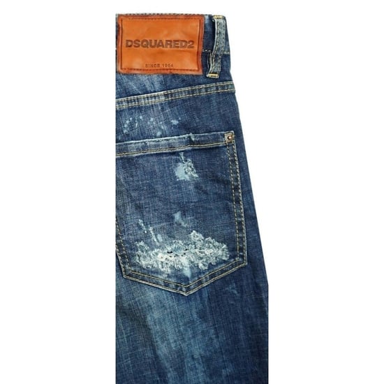 Dsquared2 Cool Guy Jean Blå Fransade Denimbyxor - Image 4