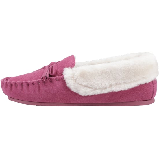 Hush Puppies Agnes Mocka Kvinnors Rosa Tofflor - Image 4