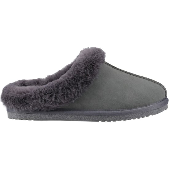 Hush Puppies Amara Suede Women's Grey Slippers - Image 5
