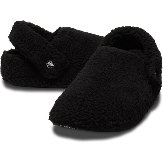 Crocs Classic Cozzzy Slipper Polyester Dames Zwarte Slippers - Image 3