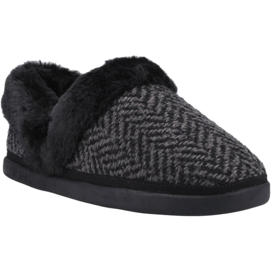 TOMS Oslo Polyester Damer Svarta Tofflor - Image 1