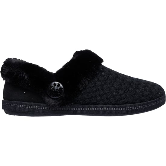 Skechers Cozy Campfire Frosty Promise Damernas Svarta Tofflor I Polyester - Image 2