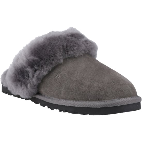 Hush Puppies Samantha Suede Women's Grey Slippers - Image 1