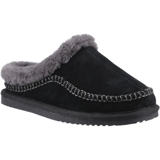 Hush Puppies Anika Suede Women's Black Slippers - Image 1