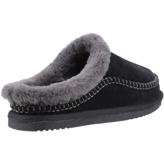Hush Puppies Anika Suede Women's Black Slippers - Image 2