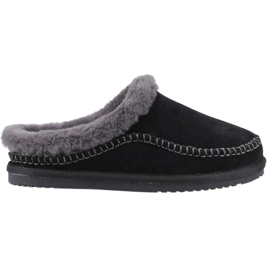 Hush Puppies Anika Suede Women's Black Slippers - Image 5
