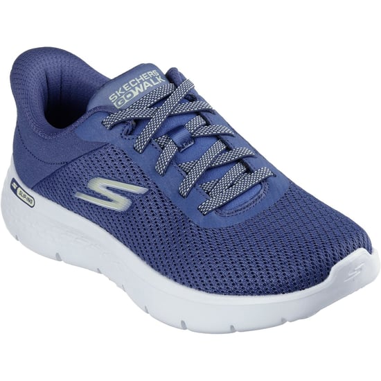 Skechers Go Walk Flex Textiel Dames Blauw/groene Sneakers - Image 1