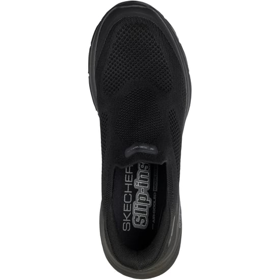 Skechers Go Walk 8 Pelayo Textiel Heren Zwarte Sneakers - Image 3