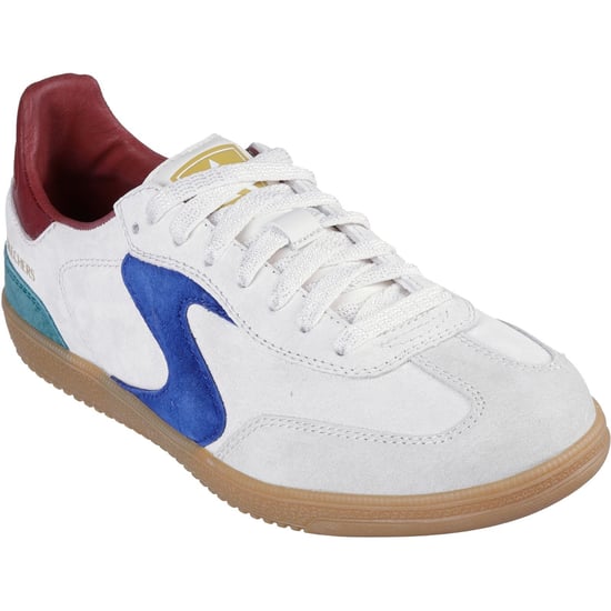Skechers Hotshot For The Win Leren Dames Light Grey/Multi Sneakers - Image 1
