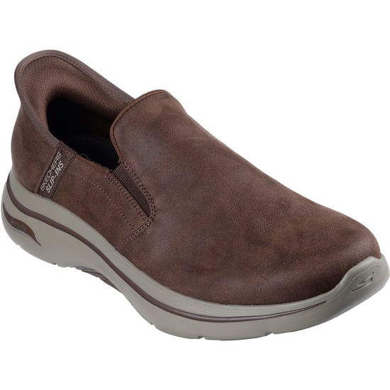 Skechers Go Walk Arch Fit 2.0 Quest Textiel Heren Bruine Sneakers - Image 1