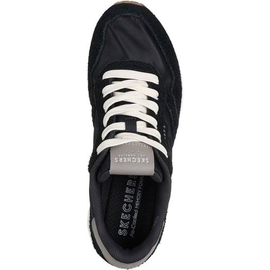Skechers Uno Vintage Dayz Damskor I Svart Läder - Image 3