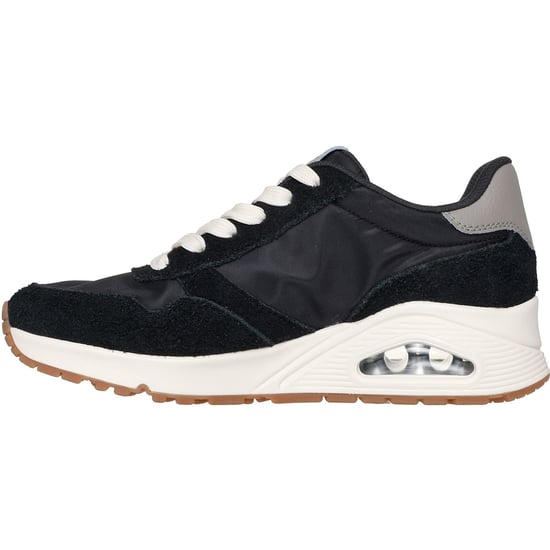 Skechers Uno Vintage Dayz Damskor I Svart Läder - Image 4