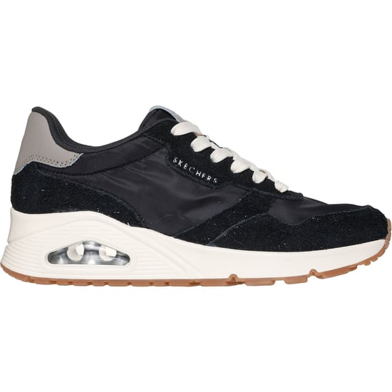 Skechers Uno Vintage Dayz Damskor I Svart Läder - Image 5