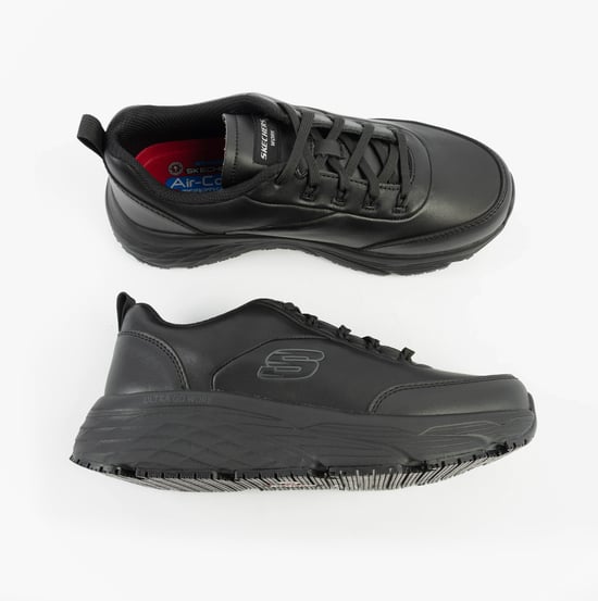 Skechers Work Max Cushioning Elite Sr - Kajus Womens Safety Trainers Black - Image 2