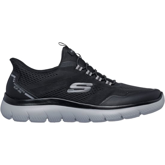 Skechers Summits Top Rate Textiel Heren Zwarte/houtskool Sneakers - Image 2