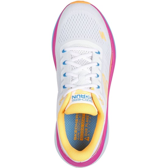 Skechers Performance Max Cushioning Propulsion Textiele Damessneakers Wit/Oranje - Image 3