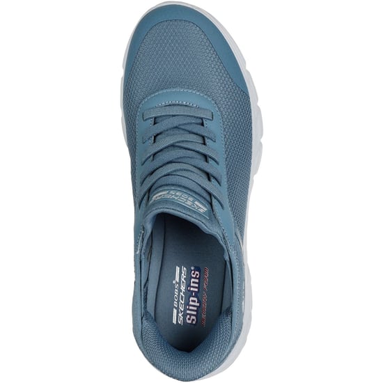 Skechers BOBS Flex Hi Linear Force Textil Damer Slate Sneakers - Image 3