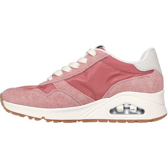 Skechers Uno Vintage Dayz Damskor I Läder Med Rosamönster - Image 4
