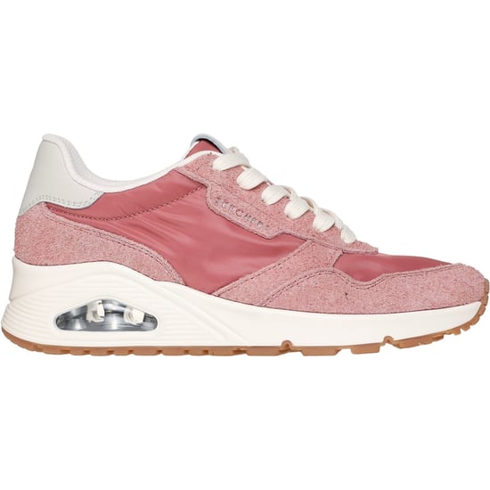 Skechers Uno Vintage Dayz Damskor I Läder Med Rosamönster - Image 5