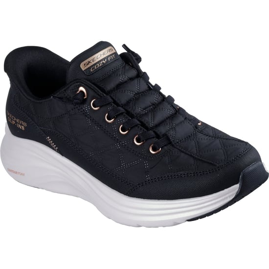 Skechers Contour Foam Golden Hour Textiel Dames Zwart/rose Gouden Sneakers - Image 1