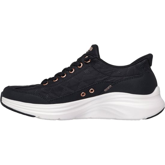 Skechers Contour Foam Golden Hour Textiel Dames Zwart/rose Gouden Sneakers - Image 4