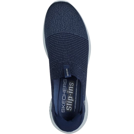 Skechers Ultra Flex 3.0 Nezzo Polyester Herr Marinblå/blå Sneakers - Image 3