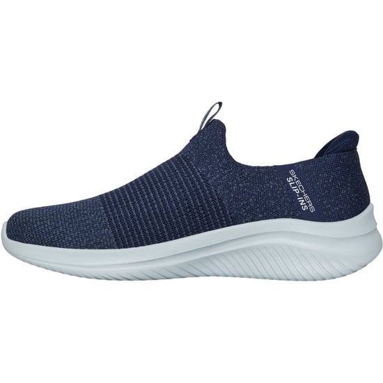 Skechers Ultra Flex 3.0 Nezzo Polyester Herr Marinblå/blå Sneakers - Image 4